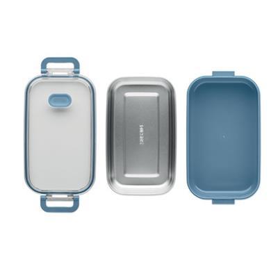 Boîte à lunch en PP avec intérieur en acier Mirafo Bleu