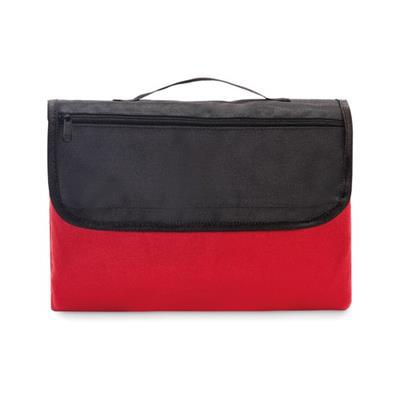 Couverture pour pique-nique en polaire RPET Kelilo Rouge