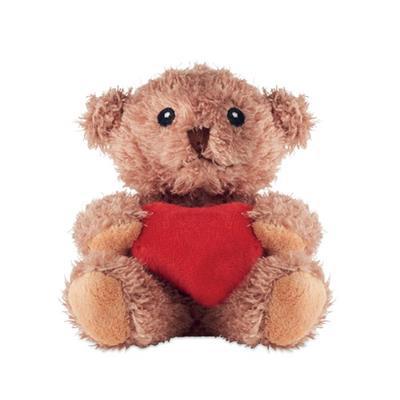 Petit ours en peluche avec cœur Rexilan