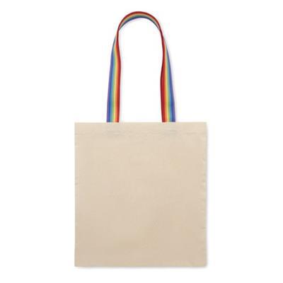 Sac shopping en coton avec anses colorées Tonga Multicouleur
