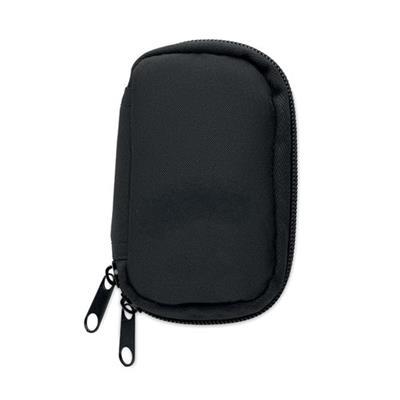 Trousse à clés pratique et durable en RPET Merco Noir