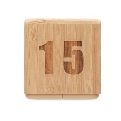 Minuteur pratique et élégant en bambou Sangio Bois