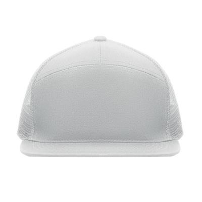 OBG.PUB - Casquette avec visière plate à 7 panneaux Respon Blanc Casquette avec visière plate à 7 panneaux Respon Blanc
