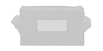 Sac isotherme en plastique pour 6 canettes Spectry - A l'avant