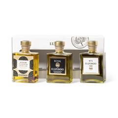 Set huile d'olive en Verre de 200 ml Luxer