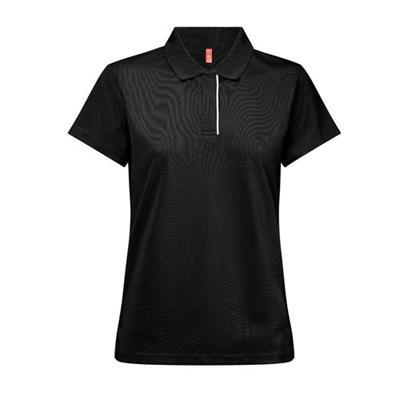 Polo à manches courtes élégant pour femme Sorayo Noir