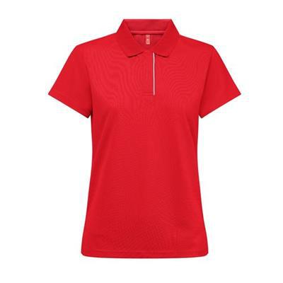 Polo à manches courtes élégant pour femme Sorayo Rouge