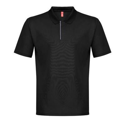 Polo à manches courtes pour homme en polyester Men Noir