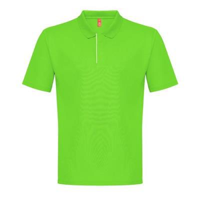 Polo à manches courtes pour homme en polyester Men Vert citron