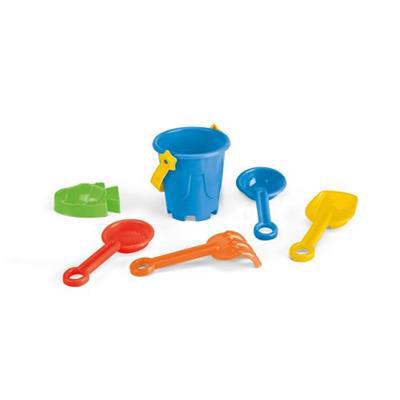 Seau de plage en PP avec 5 accessoires Hermiol