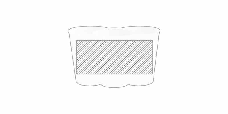 OBG.PUB - Gobelet de festival 330ml à paroi simple en PP Rek - Marquage autour Gobelet de festival 330ml à paroi simple en PP Rek - Marquage autour