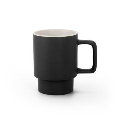 Tasse en céramique avec finition mate 330 ml Veloa Noir