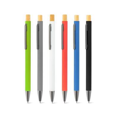 Stylo à bille en alu avec finition caoutchouc Amor