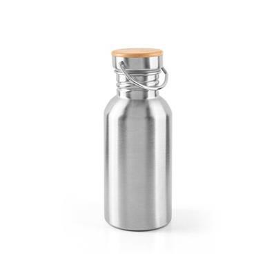 Bouteille en acier inox à simple paroi 580ml Garfi Argent