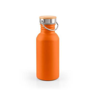Bouteille en acier inox à simple paroi 580ml Garfi Orange