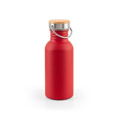 Bouteille en acier inox à simple paroi 580ml Garfi Rouge