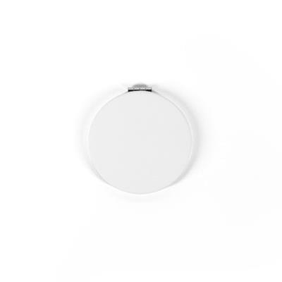 Miroir rond double face avec extérieur en PU Raver Blanc