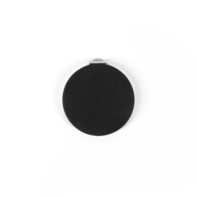 Miroir rond double face avec extérieur en PU Raver Noir