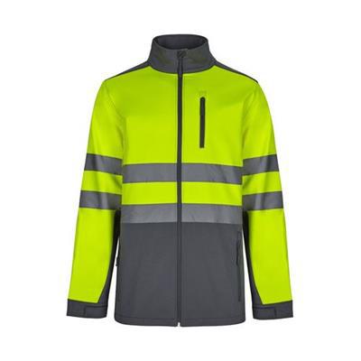 Veste soft Shell bicolore confortable Crambilo Jaune / Gris