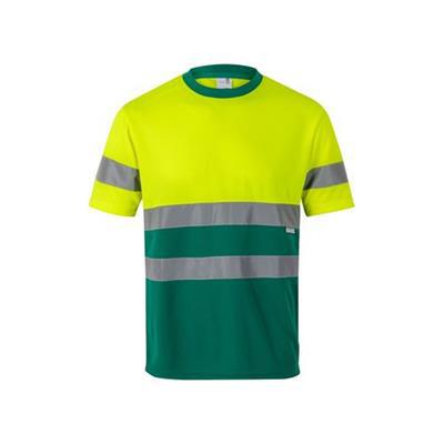 T-shirt avec bandes réfléchissantes Kiarosa Jaune / Vert
