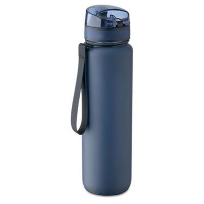 Bouteille de sport pratique 1L en RPET Zoran Bleu marine