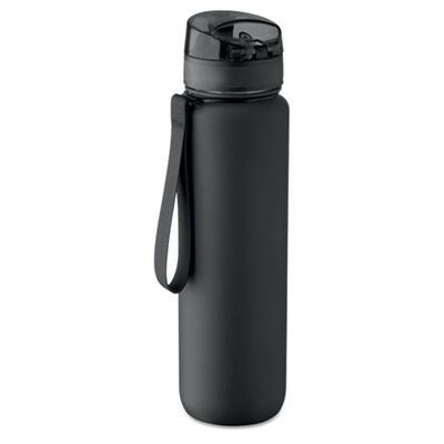 Bouteille de sport pratique 1L en RPET Zoran Noir