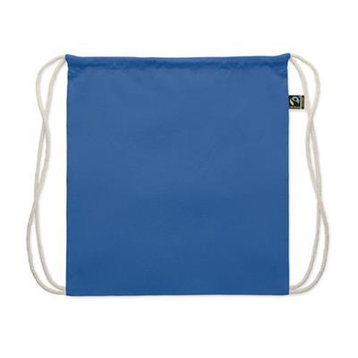 Sac à dos léger avec cordon en coton Mercas Bleu roi