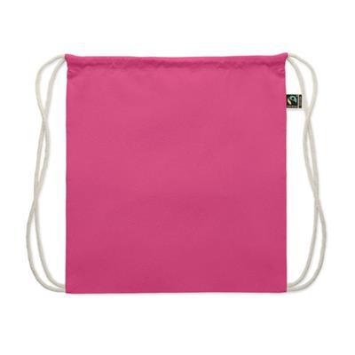 Sac à dos léger avec cordon en coton Mercas Fushia