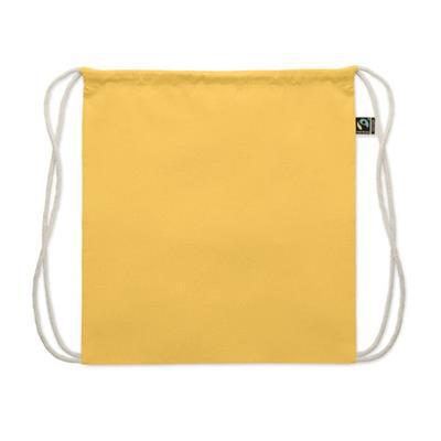 Sac à dos léger avec cordon en coton Mercas Jaune
