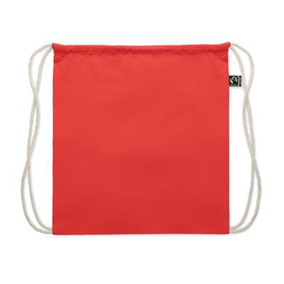 Sac à dos léger avec cordon en coton Mercas Rouge