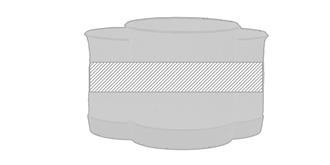 Tasse de 330 ml en Céramique/Bambou Larry - Marquage autour