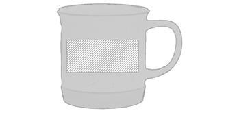 Tasse de 330 ml en Céramique/Bambou Larry - Impression Droite