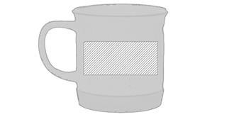 Tasse de 330 ml en Céramique/Bambou Larry - Impression Gauche