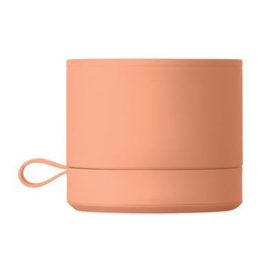 Haut-parleur sans fil en métal et caoutchouc Tatou Orange