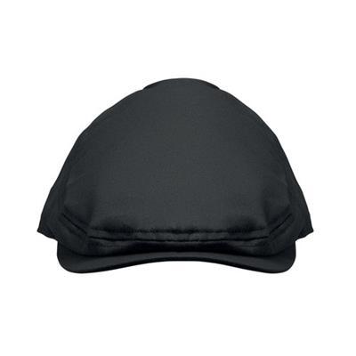 Casquette newsboy en coton sergé durable Loreta Noir