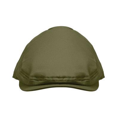 Casquette newsboy en coton sergé durable Loreta Vert militaire
