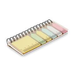 Bloc-notes et marqueurs en PP et papier recyclé Go