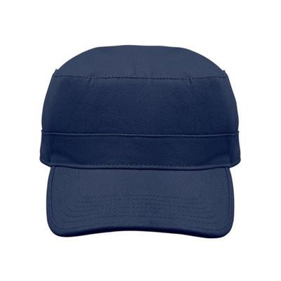 Casquette Militaire en Coton Brossé robuste Talvo Bleu