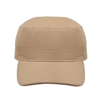 Casquette Militaire en Coton Brossé robuste Talvo Kaki