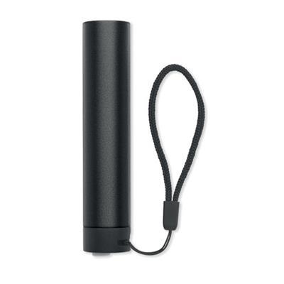 Lampe torche rechargeable en aluminium Lemby Noir