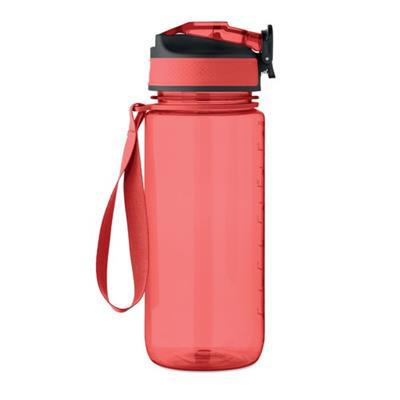 Bouteille de sport 700ml pratique en RPET Velko Rouge