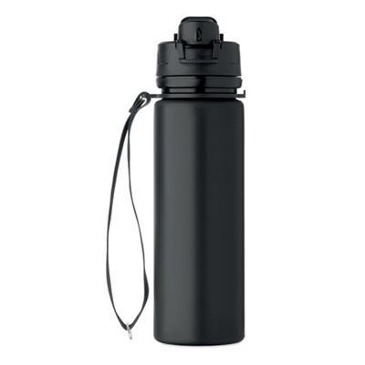 Bouteille de sport pliable légère en silicone Frez Noir