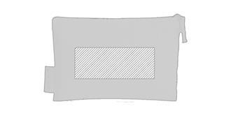 Trousse de toilette en Coton Organique Plumos - Marquage Verso