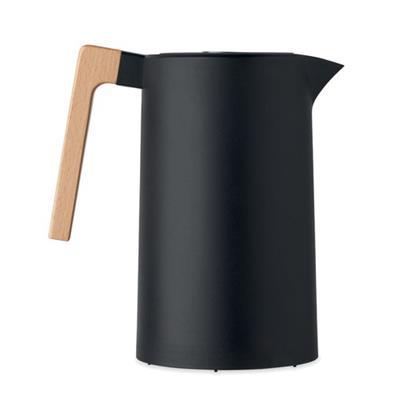 Carafe en acier inox recyclé à double paroi 1L Ari Noir
