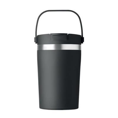 OBG.PUB - Gobelet double paroi en inox recyclé 350ml Vario Noir Gobelet double paroi en inox recyclé 350ml Vario Noir