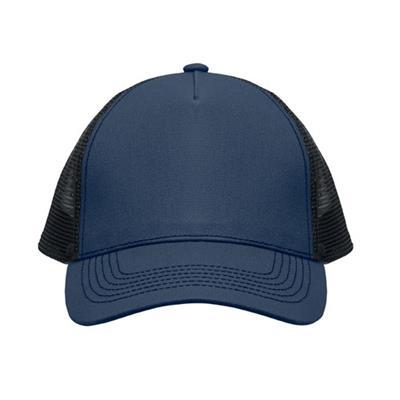 Casquette Trucker 5 Panneaux en coton Trelvox Bleu marine