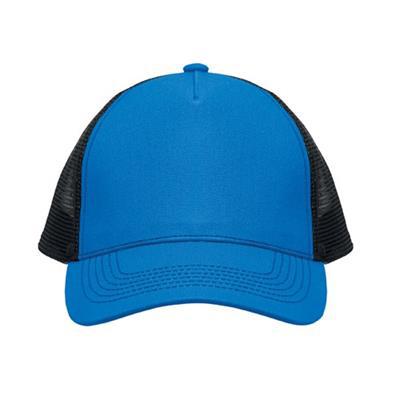 Casquette Trucker 5 Panneaux en coton Trelvox Bleu roi
