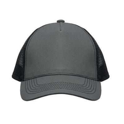 Casquette Trucker 5 Panneaux en coton Trelvox Gris