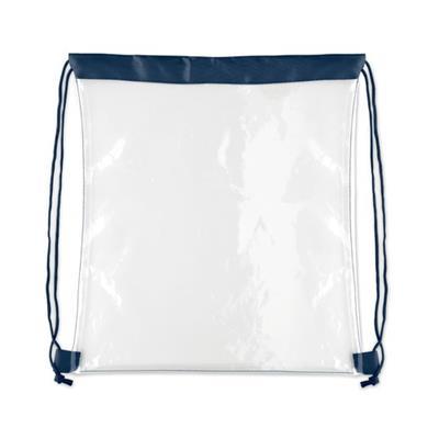 Sac à cordon transparent en EVA et PVC Samer Bleu marine