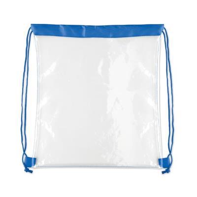 Sac à cordon transparent en EVA et PVC Samer Bleu roi